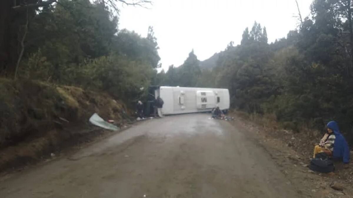 Accidente cerca de Villa Traful.