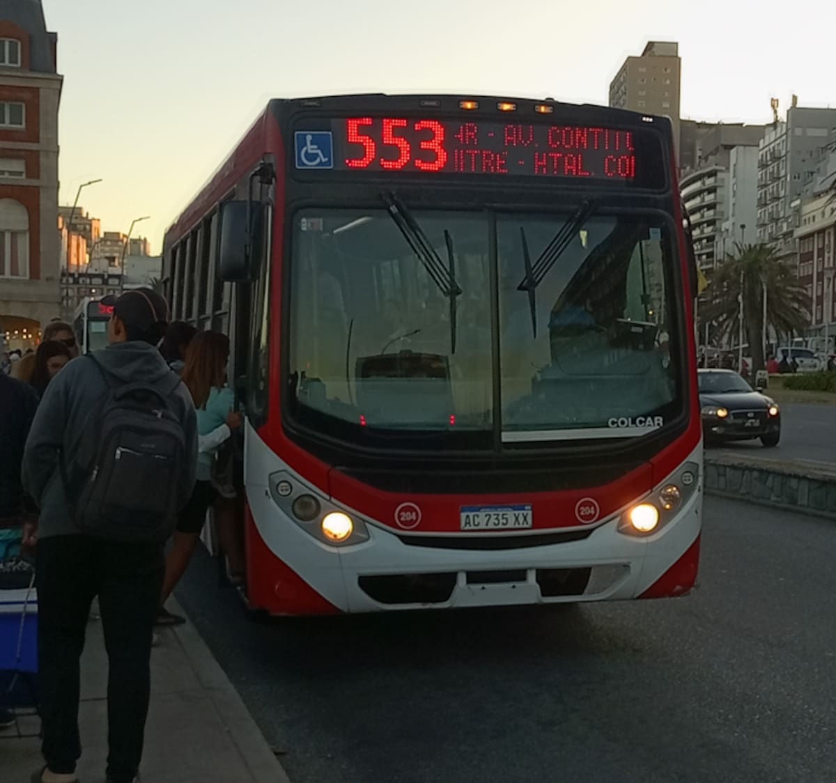 Colectivo 553 de Mar del Plata.