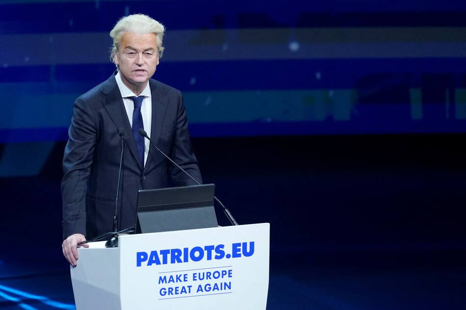 Geert Wilders, líder de la ultra derecha en Paises Bajos. Foto: REUTERS.
