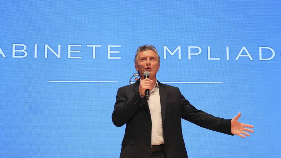Mauricio Macri, reunión de Gabinete ampliado, NA