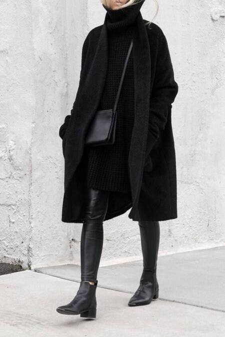 Look total black. Fuente: Pinterest