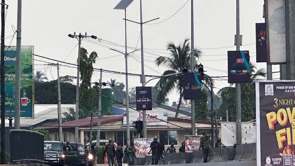 Ataque al cuartel del Ejército en Sierra Leona. Foto: Reuters.