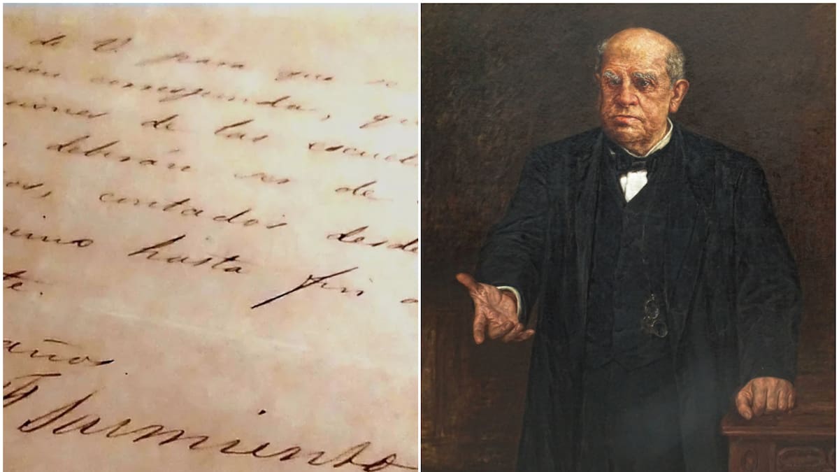 Carta inédita de Sarmiento
