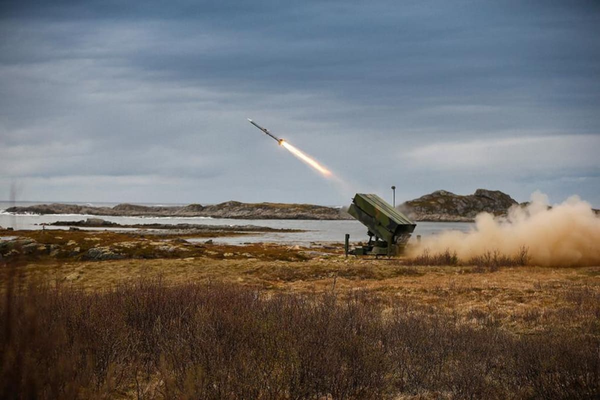Sistema de defensa NASAMS para Ucrania.