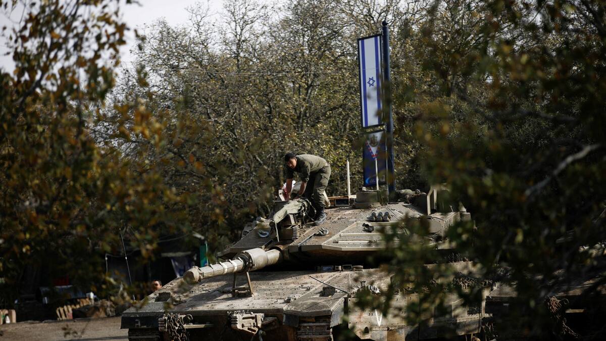 Las Fuerzas Armadas de israel en la frontera con Siria. Foto: Reuters.
