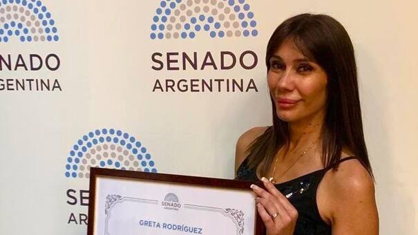 Greta Rodríguez, premiada por su labor deportiva en el Congreso de la Nación