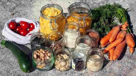 Alimentos, comida, verduras, cereales