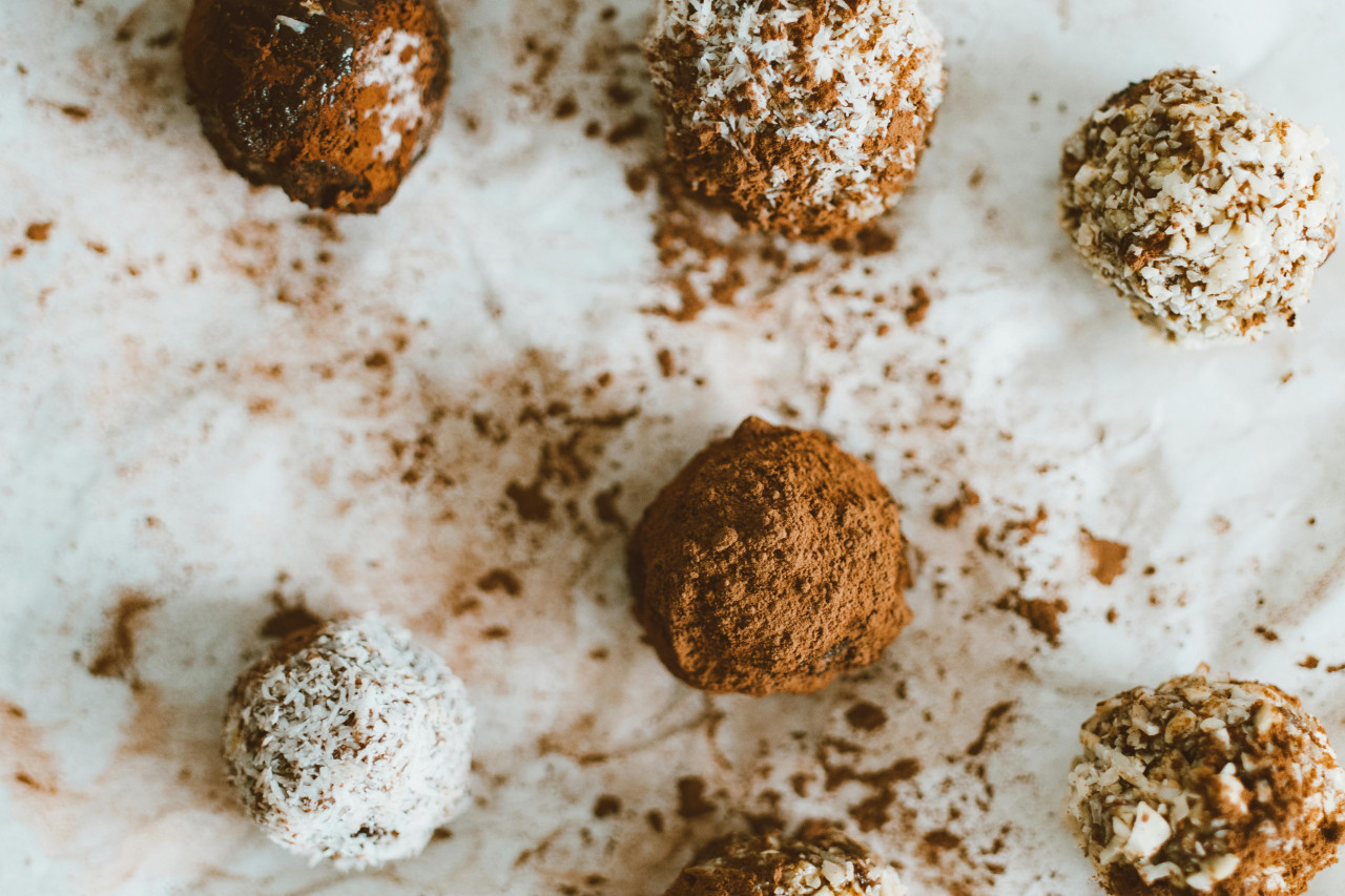 bombones de coco. Fuente: pexels