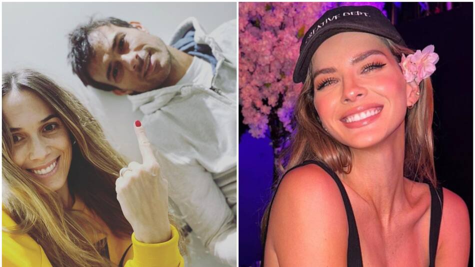 Chechu Bonelli, Darío Cvitanich y la China Suárez. Fotos: Instagram.
