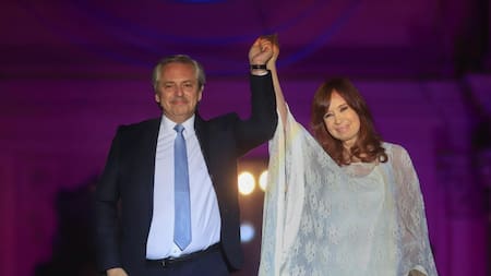 Alberto Fernández y Cristina Kirchner, NA.