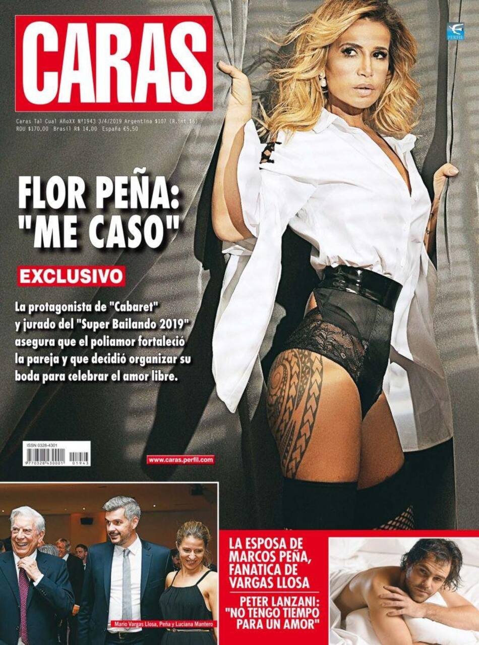 Revista Caras 03-04-19 - Anuncio de casamiento de Florencia Peña