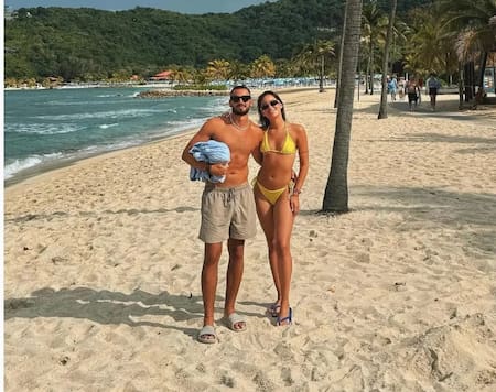 Románticas vacaciones de Flor Jazmín y Nico Occhiato. Foto: Instagram.