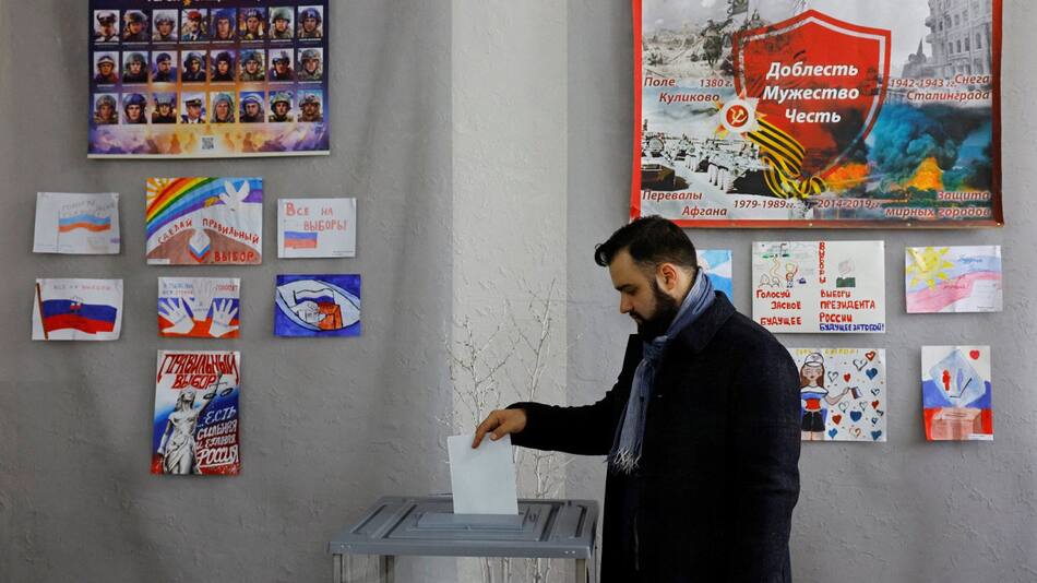 Elecciones en Donetsk, ciudad ocupada por Rusia. Foto: Reuters
