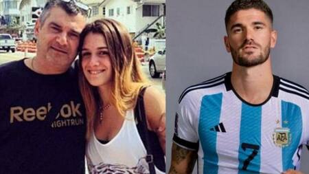 Camila Homs y Rodrigo De Paul. Foto: NA