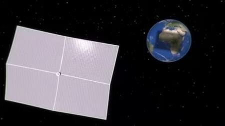 Paraguas solar. Foto: Technion.