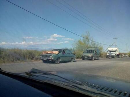 Vuelco camión - San Juan