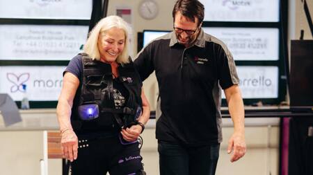 Esta herramienta de rehabilitación está impulsada por sensores y algoritmos. Foto Morrello Clinic.