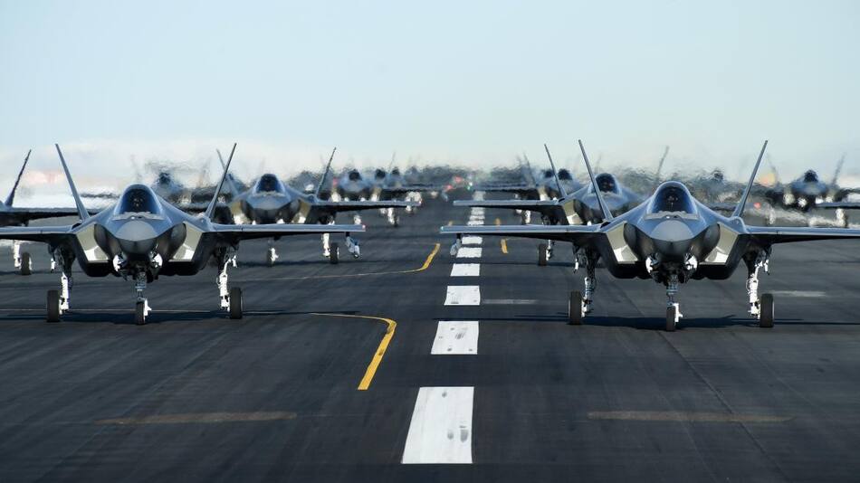 52 F-35 ejercicio aéreo Estados Unidos, REUTERS