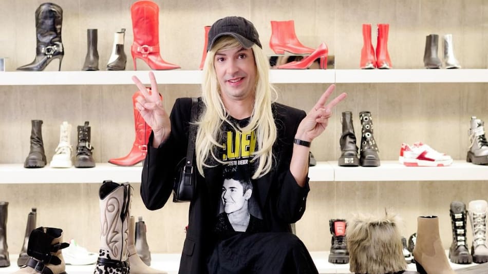 Caro Pardíaco en la nueva campaña publicitaria de Ricky Sarkany. Foto Instagram.