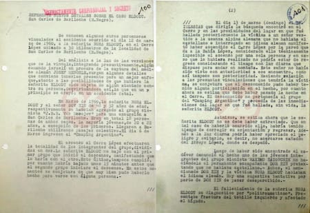 Josef Mengele y Nora Eldodt, Documento Ministerio del Interior