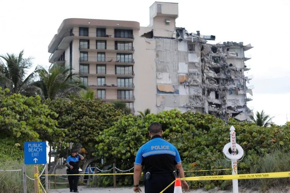 Derrumbe de un edificio en Miami, Reuters.