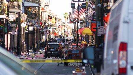 Investigación por la masacre de Nueva Orleans. Foto: EFE.