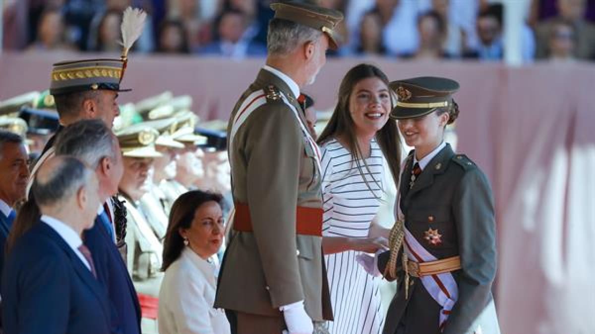 La Princesa Leonor se reúne con su familia en Zaragoza. Fuente: EFE