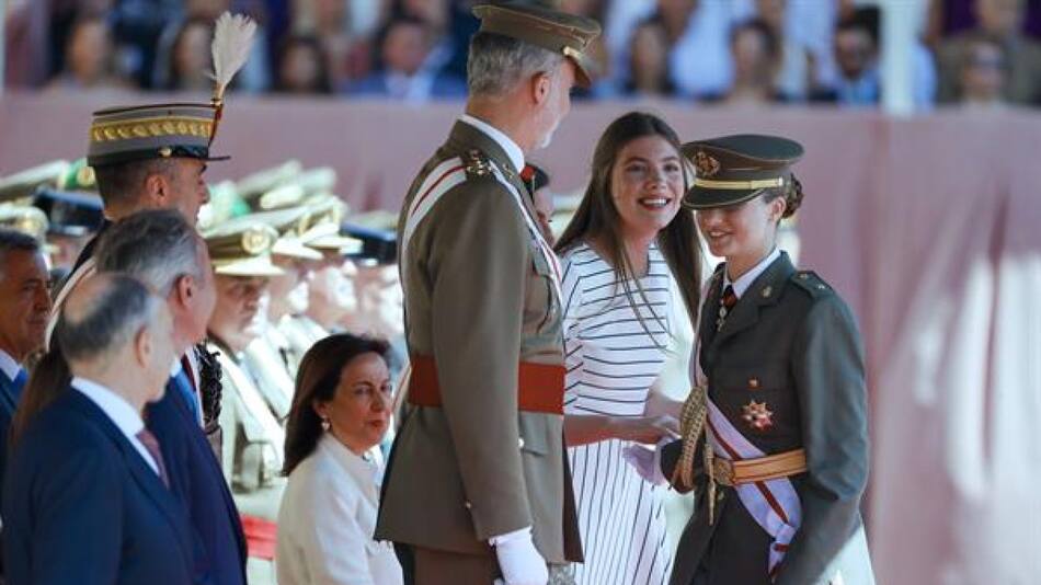 La Princesa Leonor se reúne con su familia en Zaragoza. Fuente: EFE
