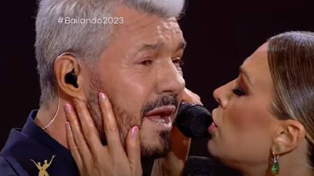 Coki Ramírez y Marcelo Tinelli. Foto: captura América.