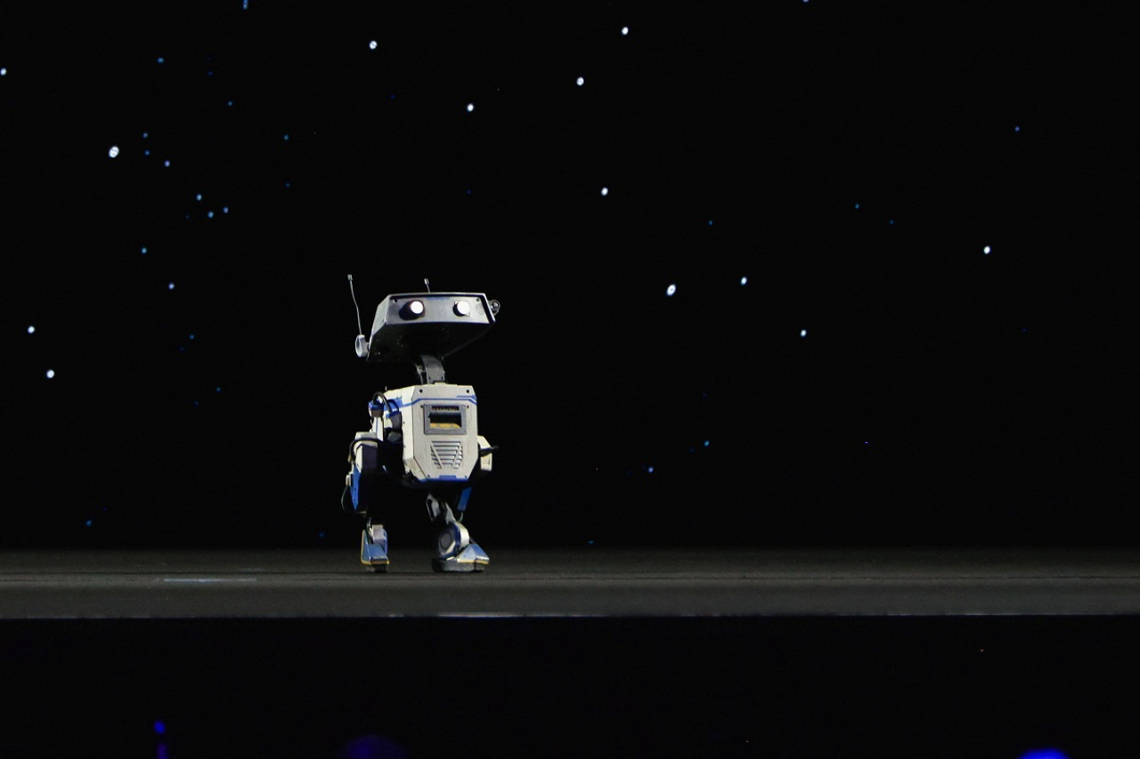 Blue, el robot autómata diseñado por Nvidia. Foto: Reuters (Brittany Hosea-Small)