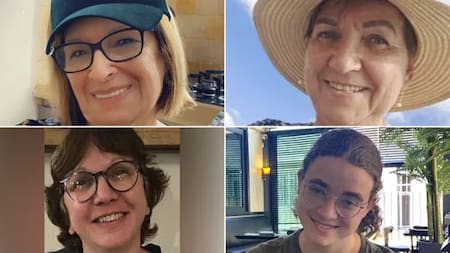 cuatro mujeres argentinas liberadas por Hamas. Foto: Twitter