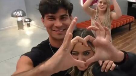 Nicolás y Florencia de Gran Hermano. Foto: captura Telefe.