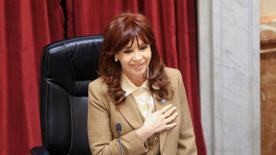 Sesión pública especial del Senado de la Nación, Cristina Fernández de Kirchner. Foto: NA