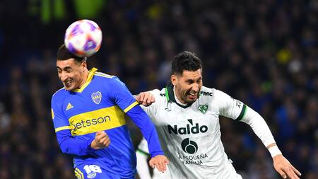 Boca vs. Sarmiento, Liga Profesional de fútbol. Foto: Télam.