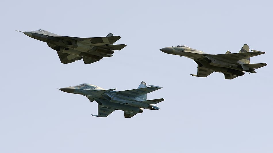 Aviones caza de Rusia.