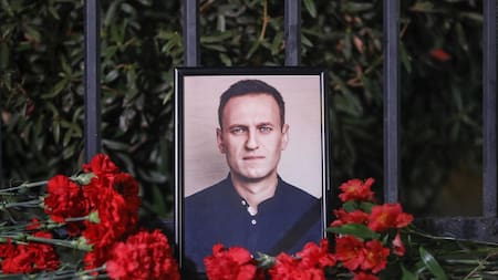 A un año de la muerte de Alexéi Navalny. Foto: EFE.