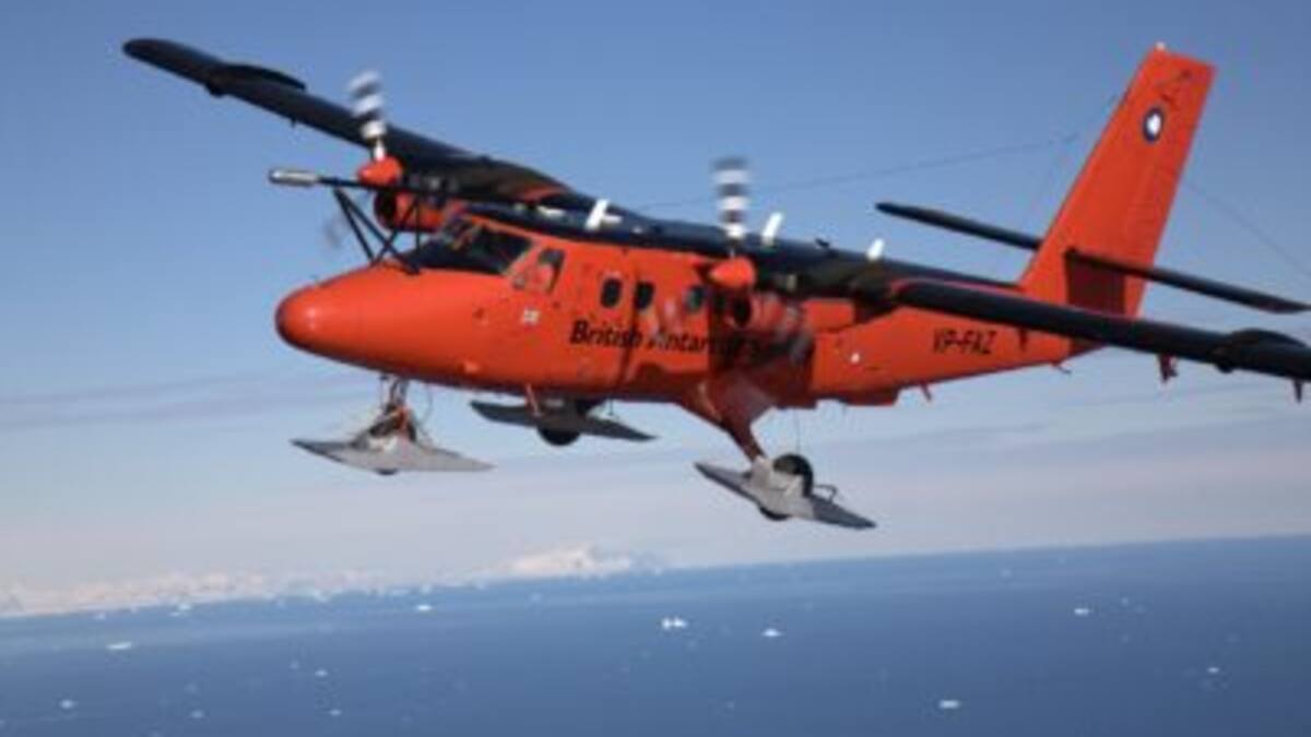 El Twin Otter VP-FAZ voló territorio argentino.