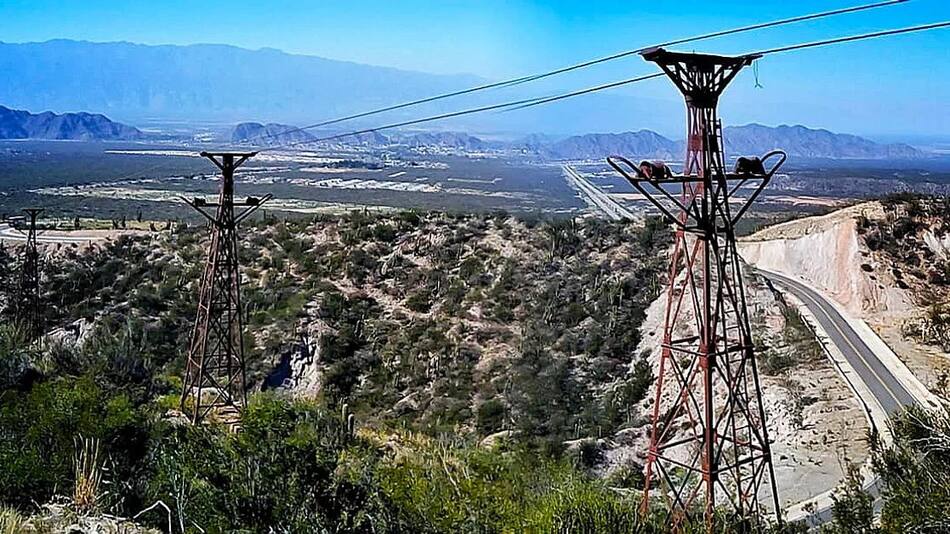 El cable carril más alto del mundo. Foto: NA.