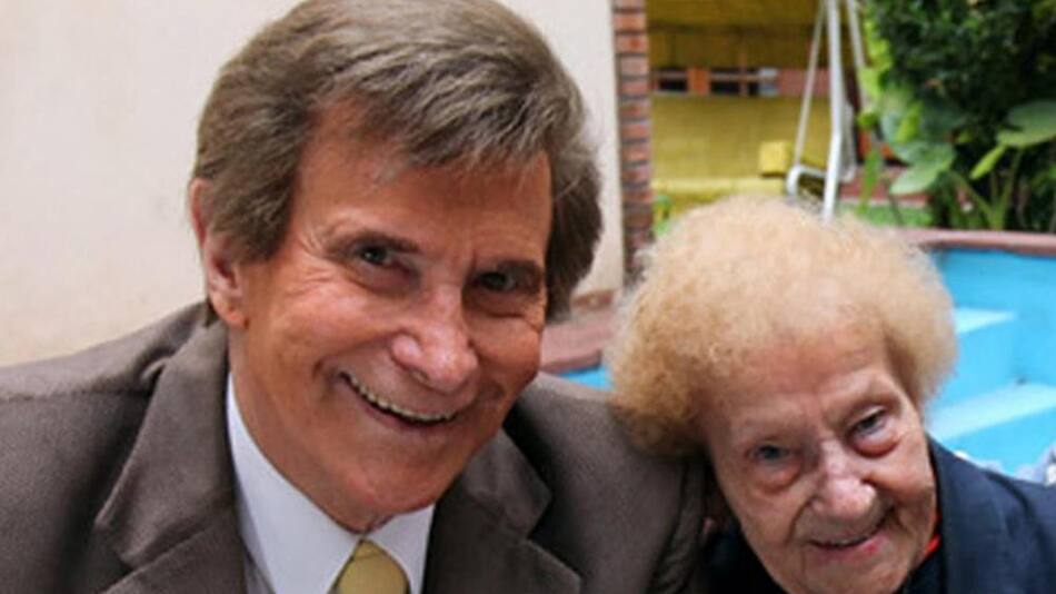 Silvio Soldán y su madre