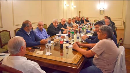 Reunión de la mesa chica de la CGT. Foto: CGT.