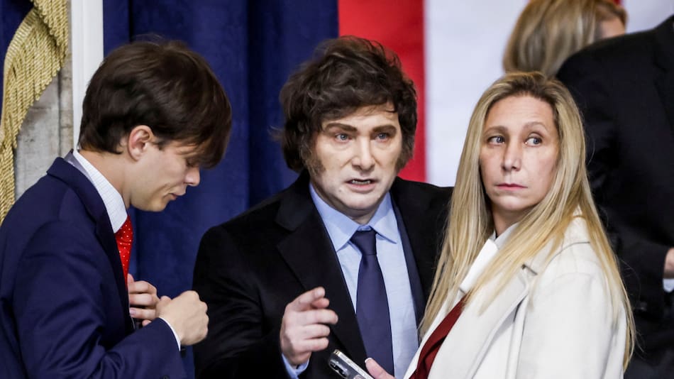 Javier Milei y Karina Milei. Foto: Reuters.