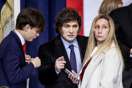 Javier Milei y Karina Milei en la asunción de Donald Trump. Foto: Reuters.