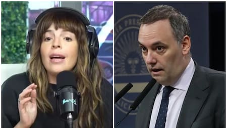 Dalma Maradona y Manuel Adorni.