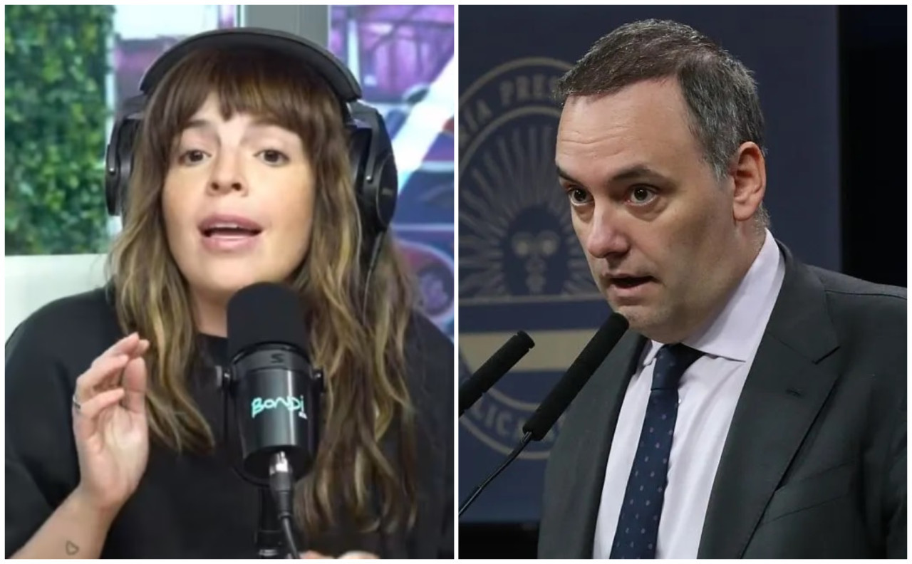 Dalma Maradona y Manuel Adorni.