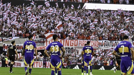 Plantel de Boca. Foto: NA / Juan Foglia