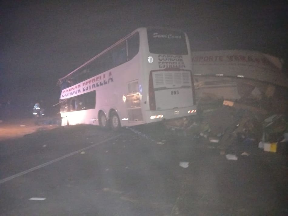 Choque fatal en la Ruta Nacional N°3 a la altura de San Miguel del Monte. Foto: X DayLombardi.