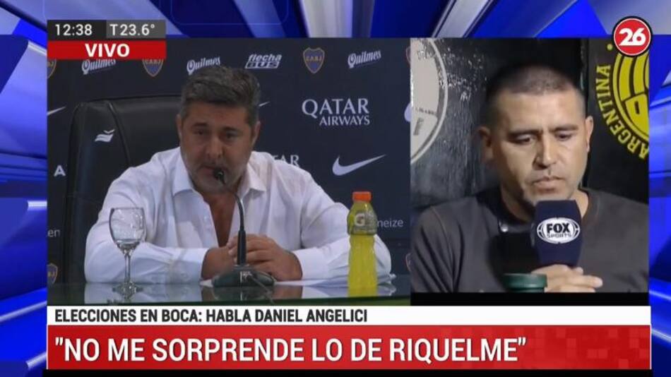 Daniel Angelici, Juan Román Riquelme