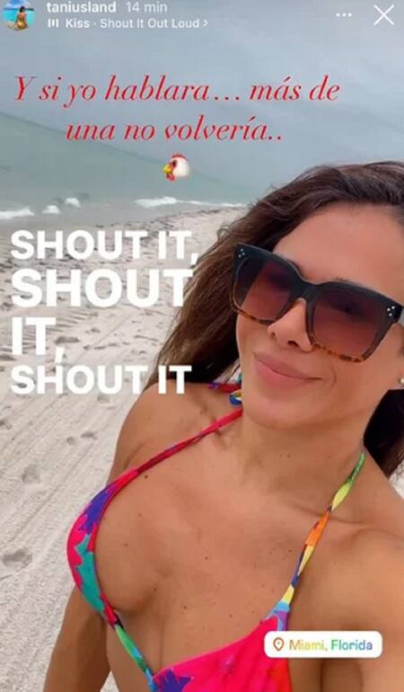 La palabra de la azafata que sería la tercera en discordia en la relación de Demichelis y Anderson. Foto: Instagram.