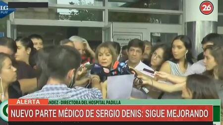 Sergio Denis evoluciona favorablemente: "Consolidó su mejoría"