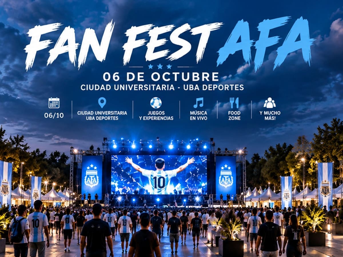 El Fan Fest “Gracias, Leo” se realizará el próximo martes 6 de octubre en el Campo de Deportes de Ciudad Universitaria de la UBA.